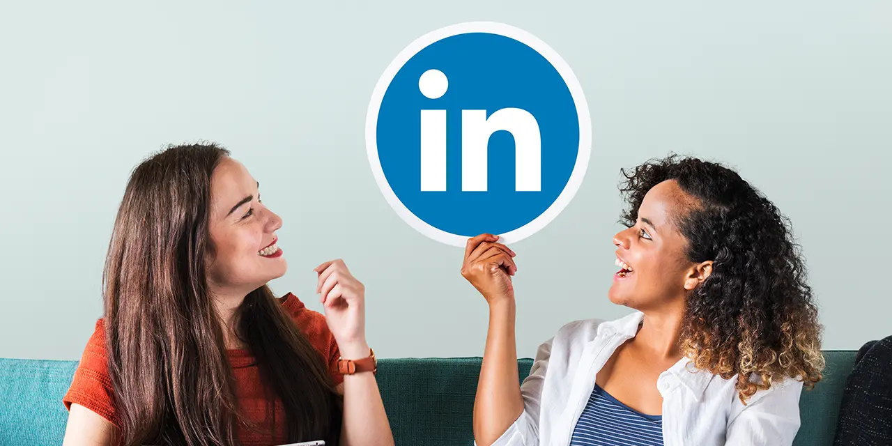 Two LinkedIn users discovering how to best optimize their personal and corporate profile.